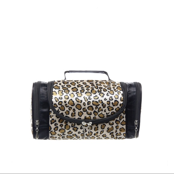 Handbags - Hanging Travel Cosmetic Makeup Bag Leopard Print